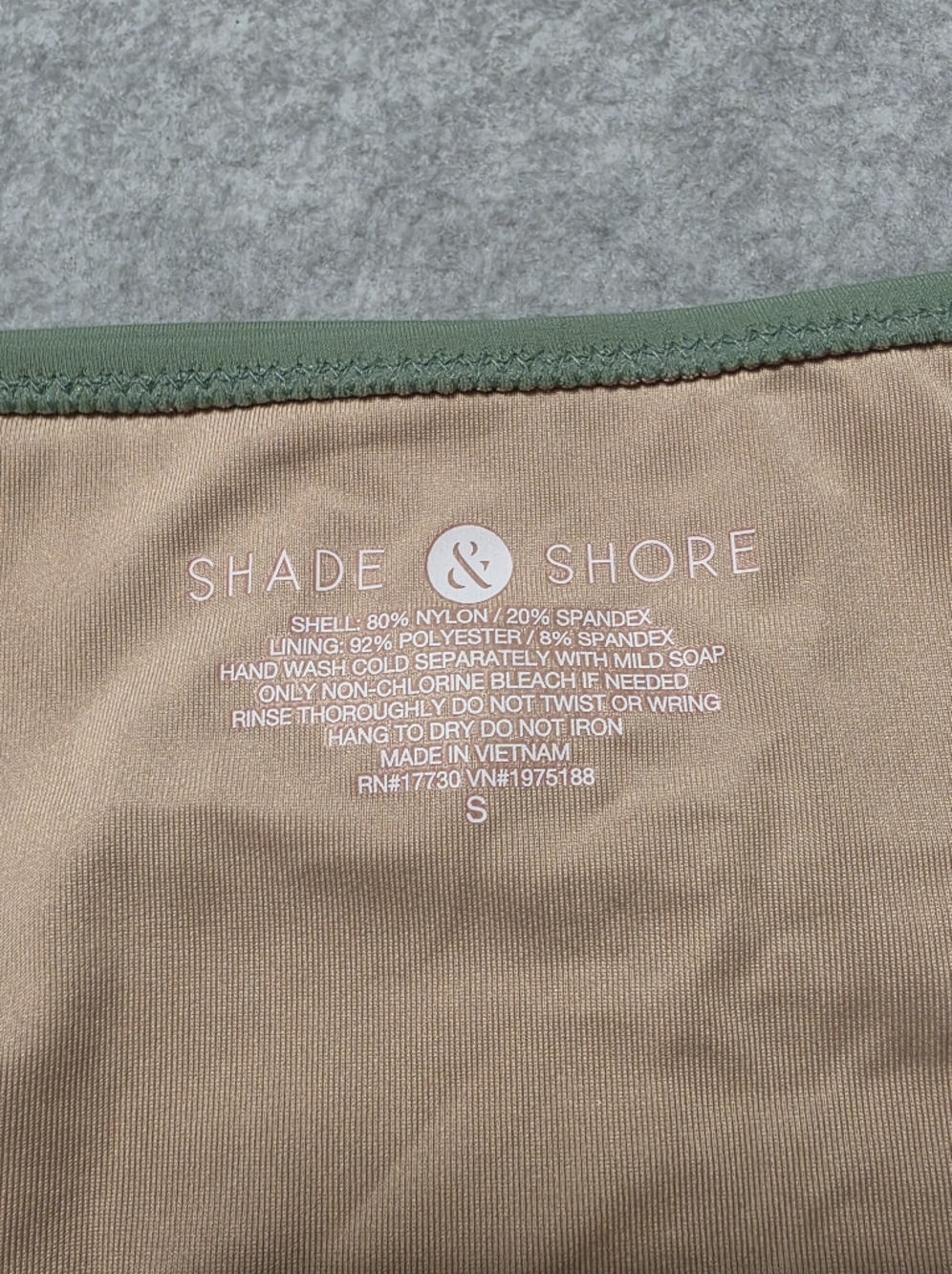 Shade & Shore Bikini Set Top 32B Bottom S, 2 Piece Bathing Suit - Picture 8 of 12